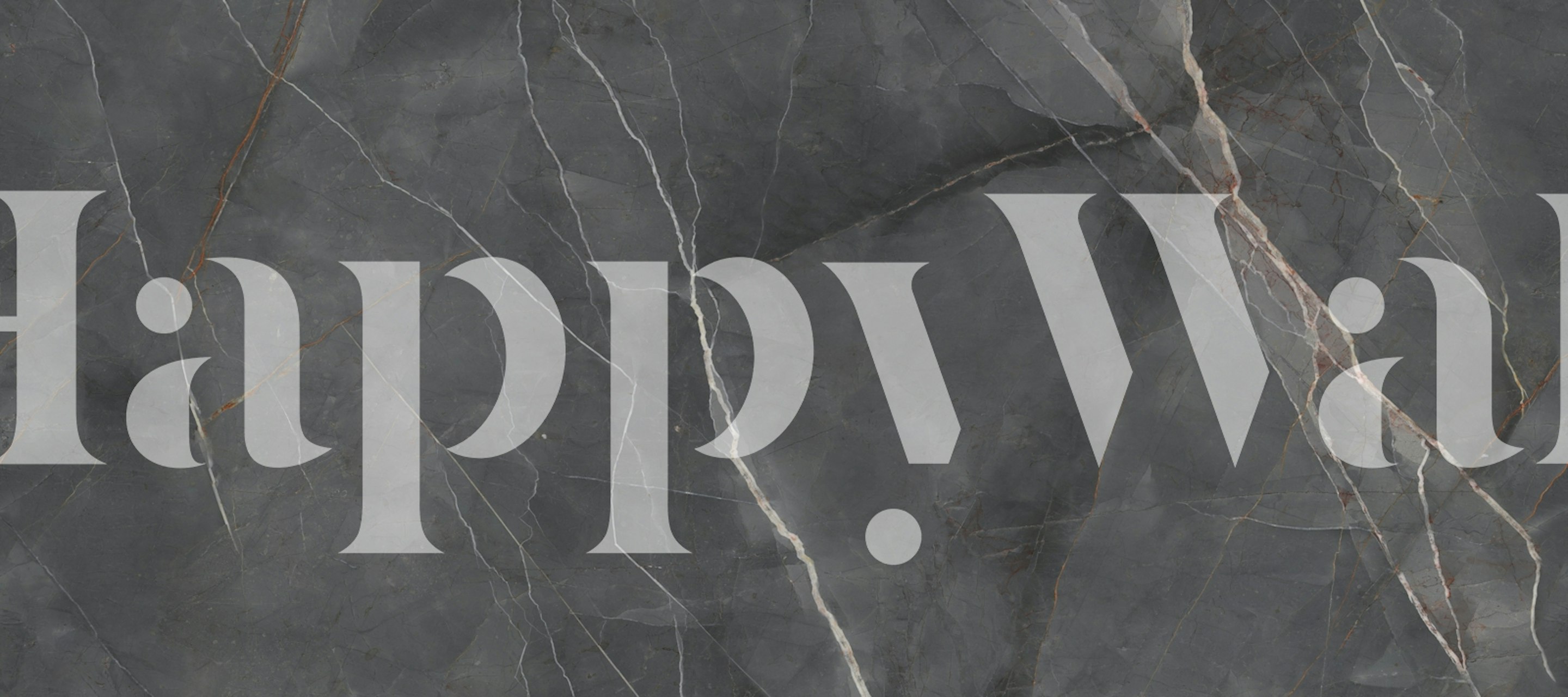 Graphite Black Marble papel pintado en una habitación moderna