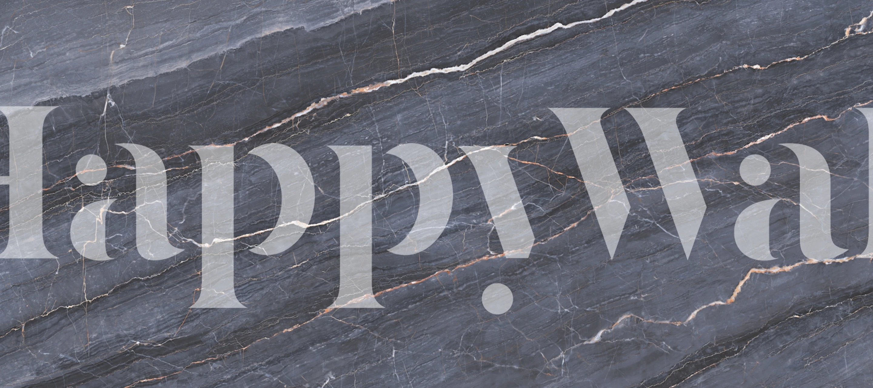 Papier peint Grigio Carnico Marble dans une pièce élégante