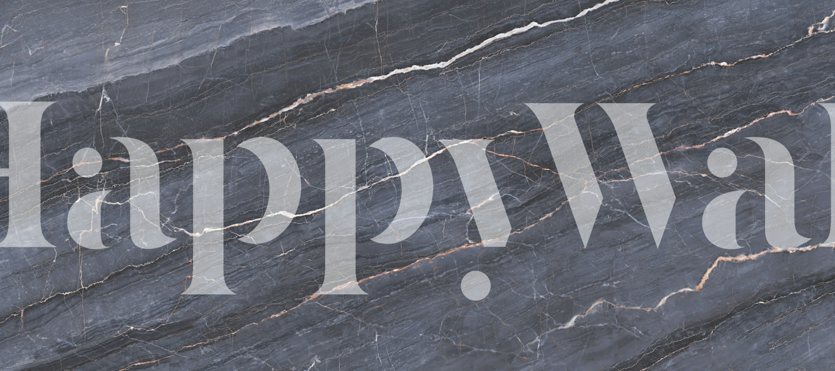 Tapeta Grigio Carnico Marble w stylowym pokoju