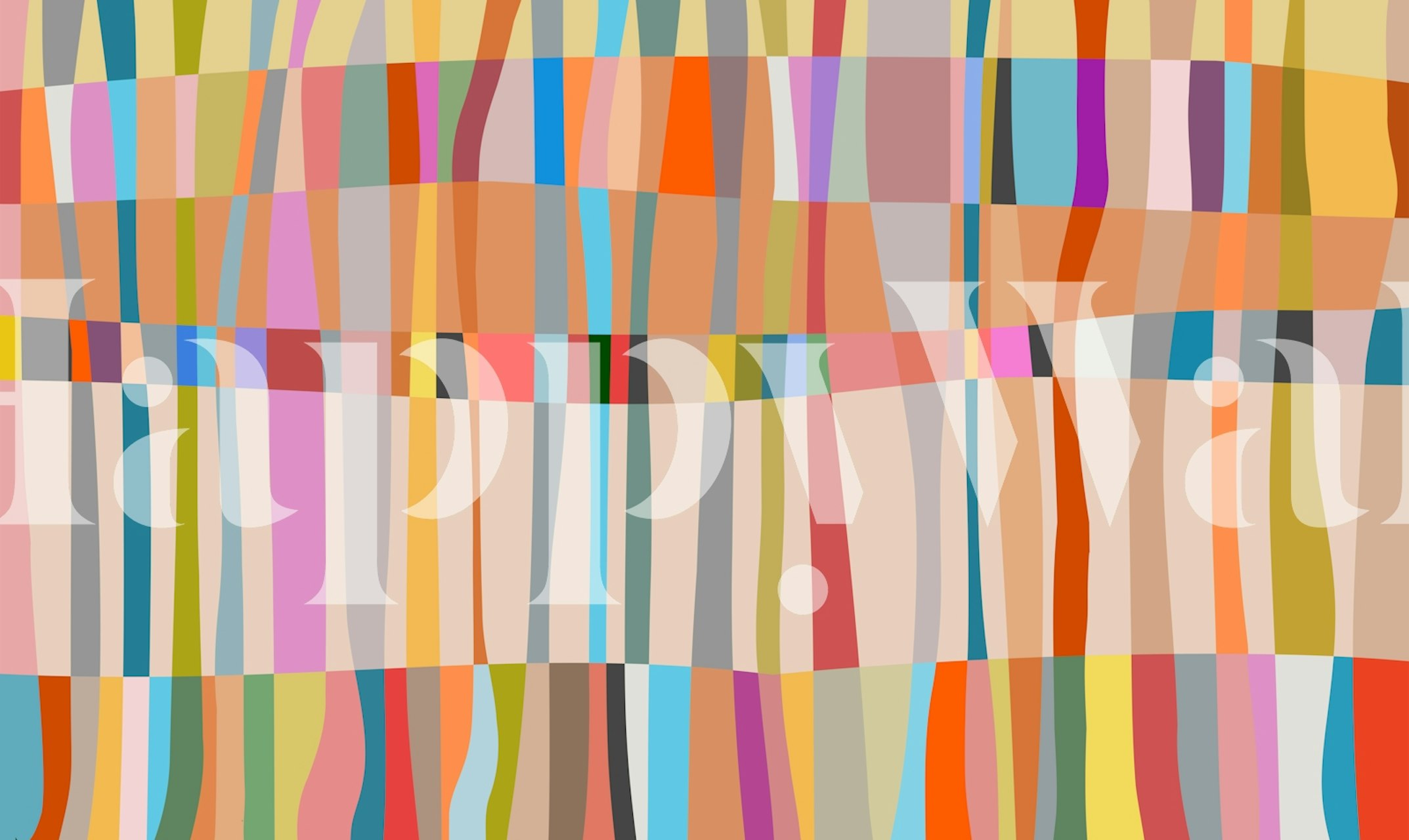 Abstract colorful striped pattern wallpaper