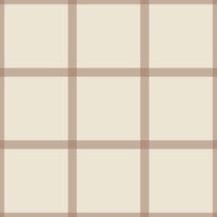 Country Window check - Mocha on cream - Large papel pintado