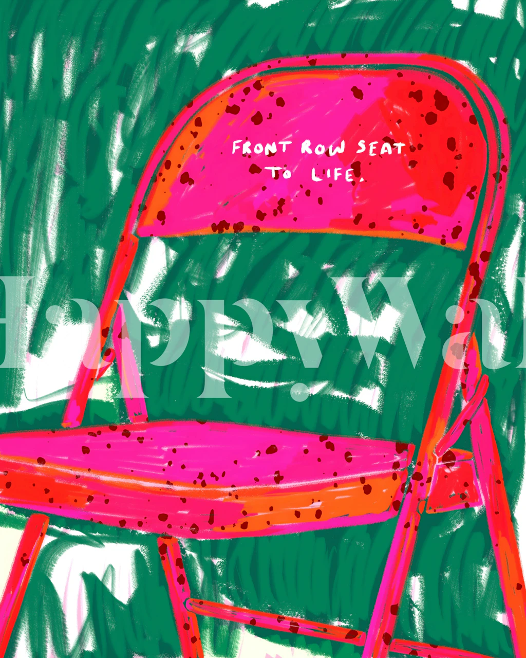 Colorful Front Row Seat To Life wallpaper in a room