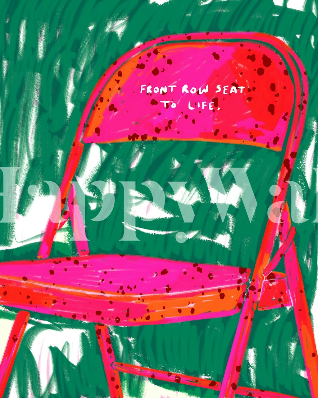 Colorful Front Row Seat To Life wallpaper in a room