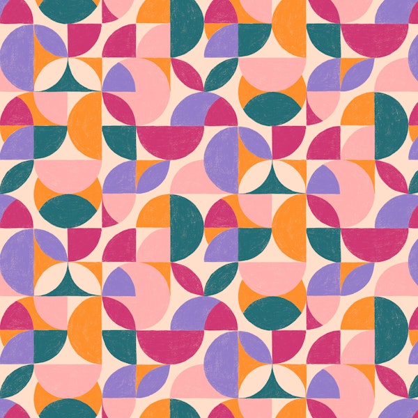 Playful Circle Mosaic