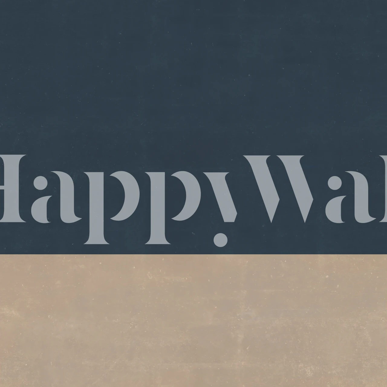 Navy and Sand Fusion wallpaper in a room