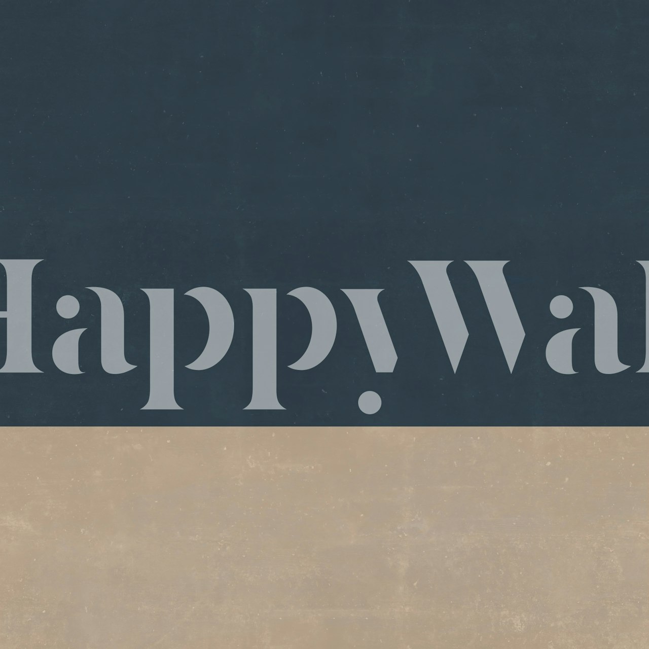 Navy and Sand Fusion papel pintado en una habitación