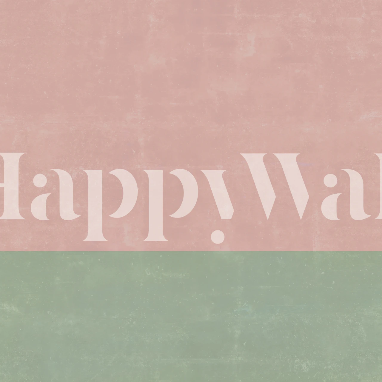 Minimalist pink and green wallpaper with a textured appearance