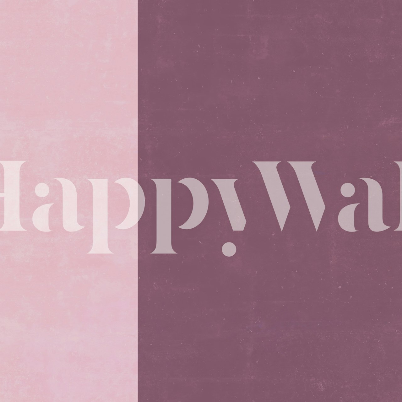 Two-tone pink and purple geometric wallpaper