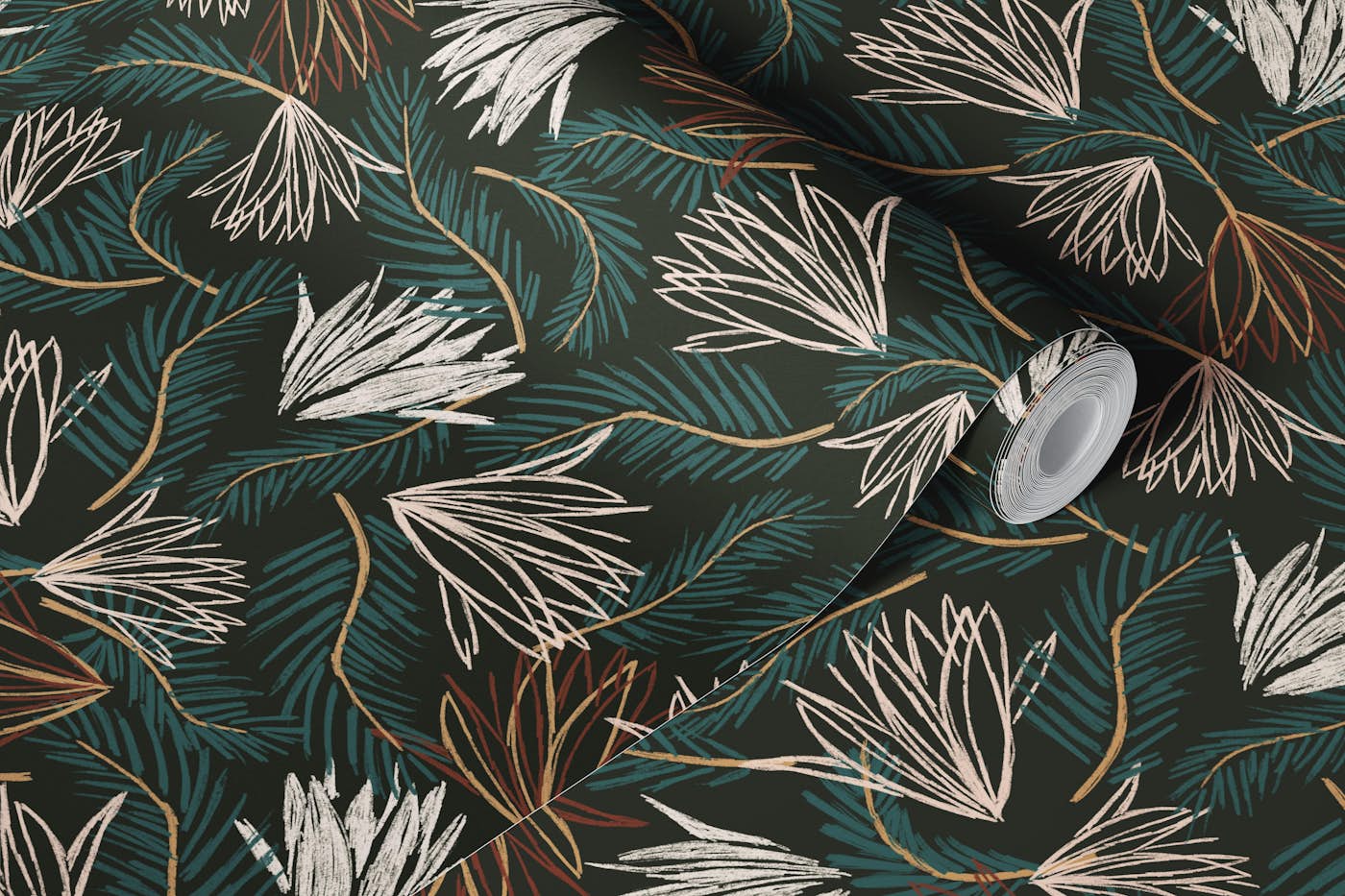 Botanical Forest Elegance wallpaper roll