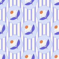 Soft Romantic Daisies Pattern tapete