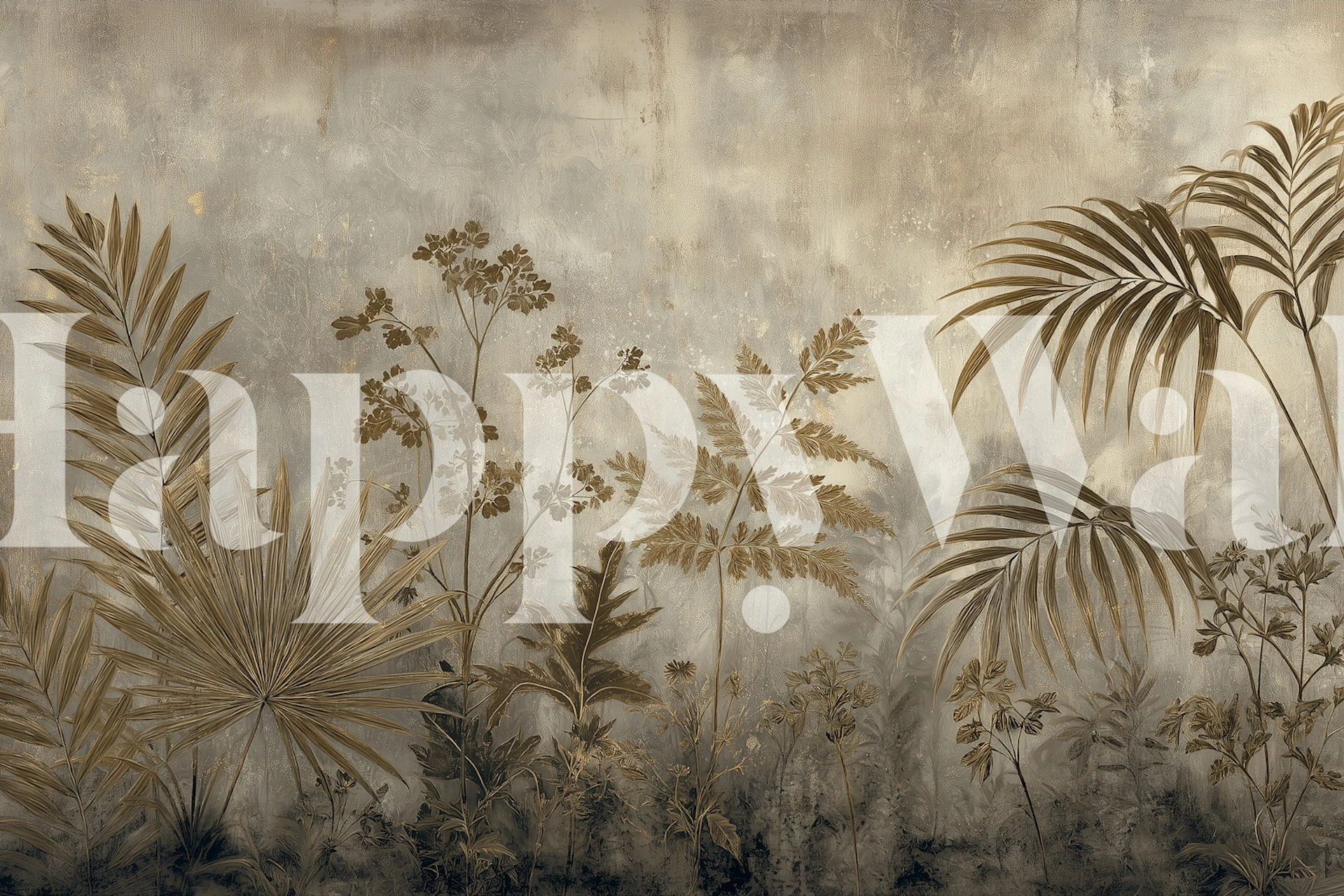 Rustic Jungle Charm tapet i ett rum