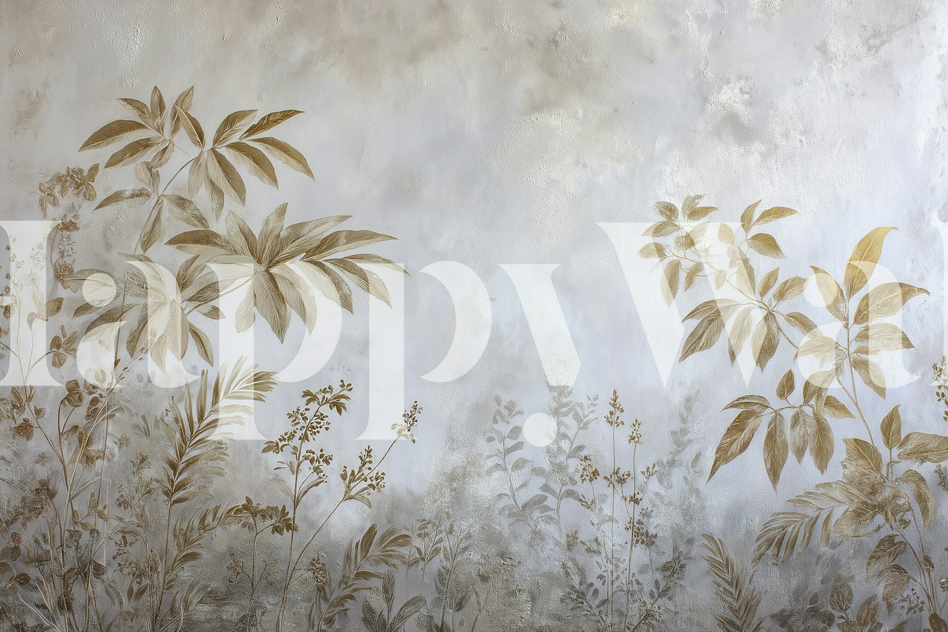 Papel de parede Timeless Botanical Charm em um quarto