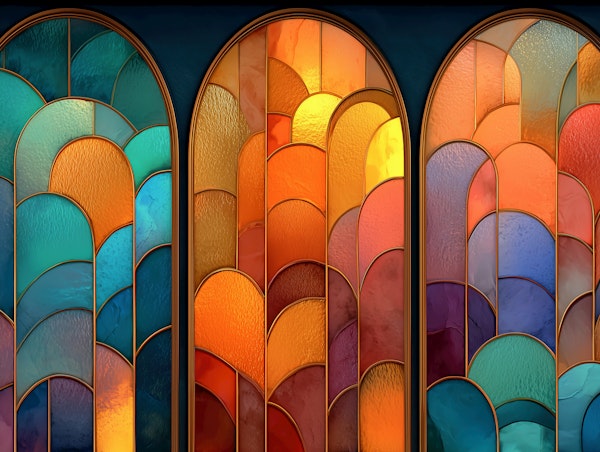 Colorful Glass Arches
