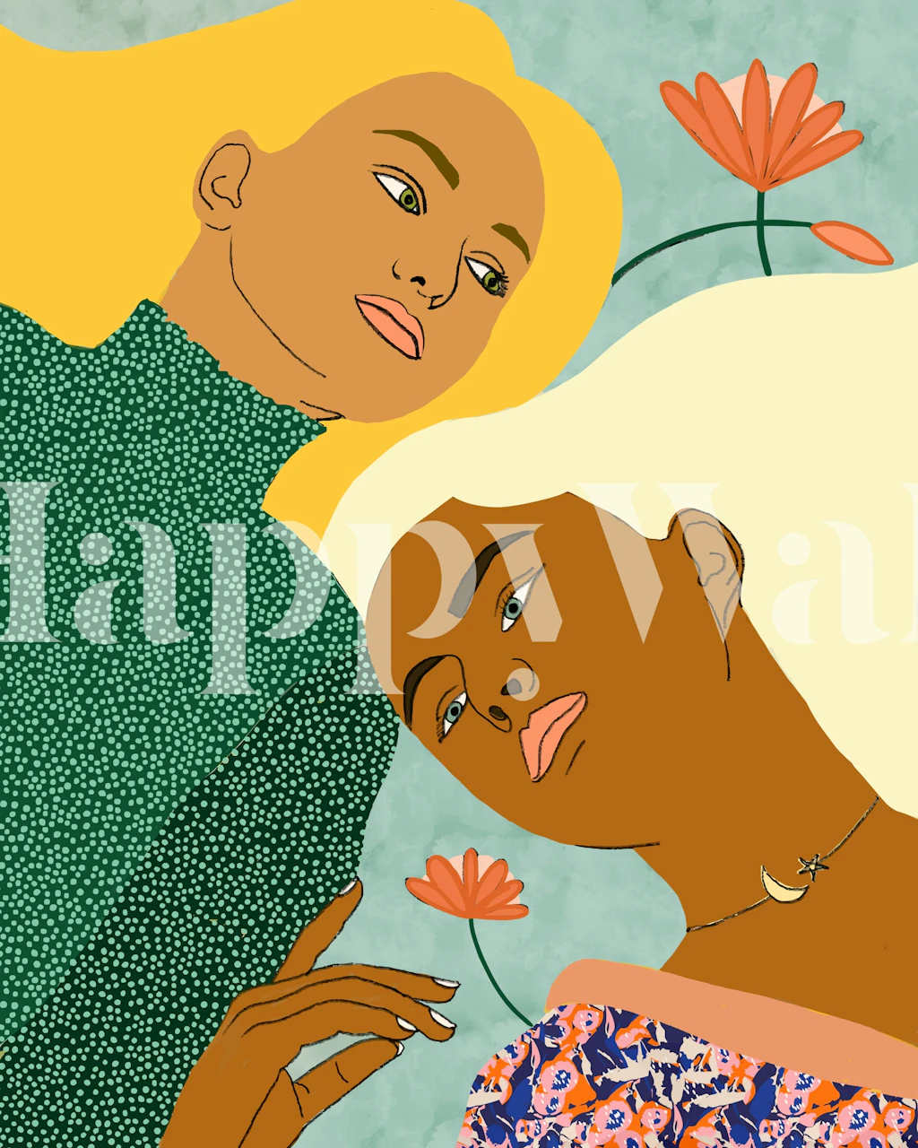 Two Bodies One Soul wallpaper in a room