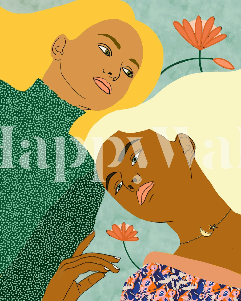 Two Bodies One Soul wallpaper in a room