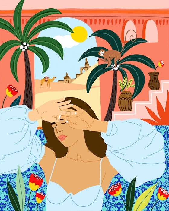 Tropical Summer Vibes Wallpaper