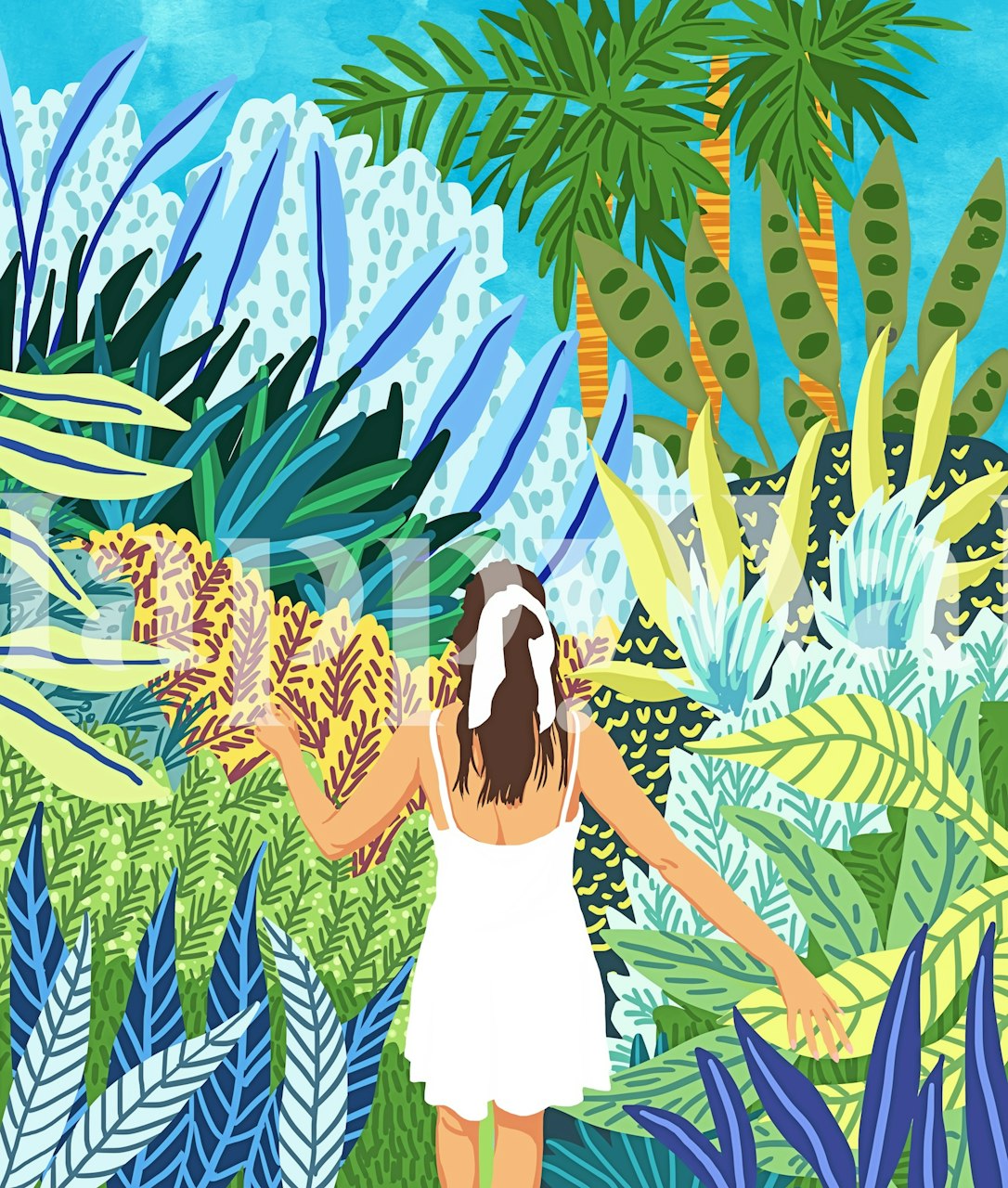 Lost In The Jungle Of Feelings wallpaper in een kamer