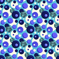 Blue Bubble Oasis wallpaper