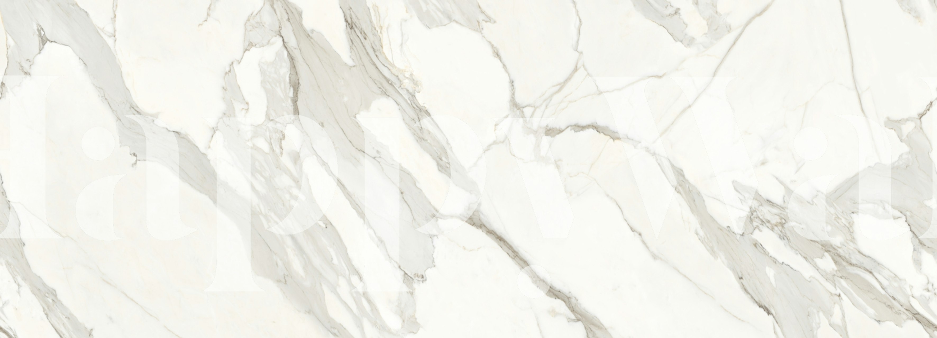 Calacatta marble wallpaper displayed in a room