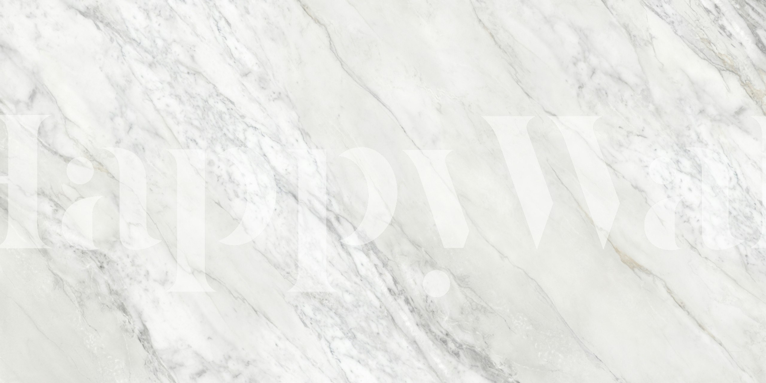 Elegant marble design wallpaper in a room