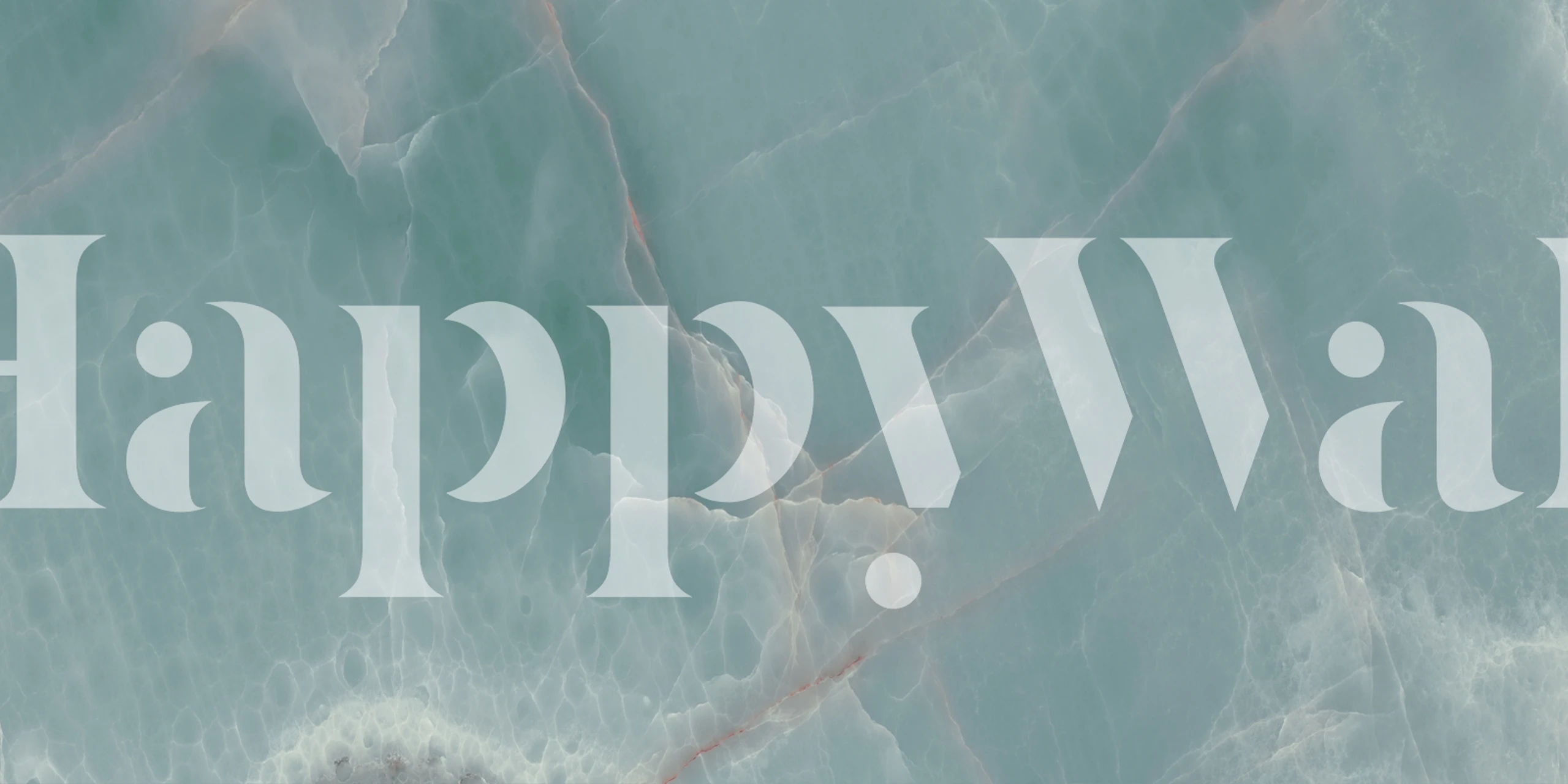 Aqua blue marble texture wallpaper with light veins