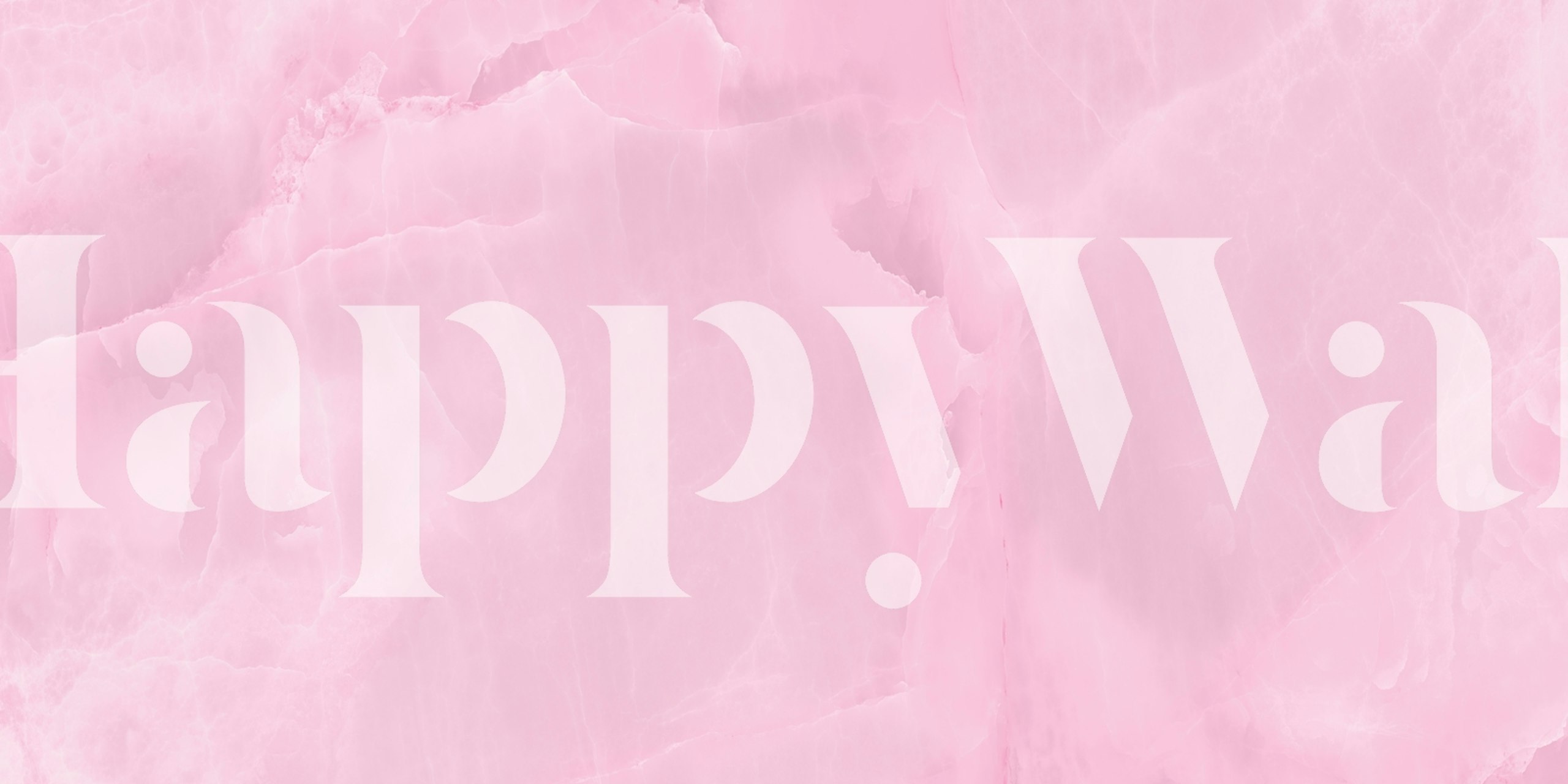 Pink stone wallpaper in a room