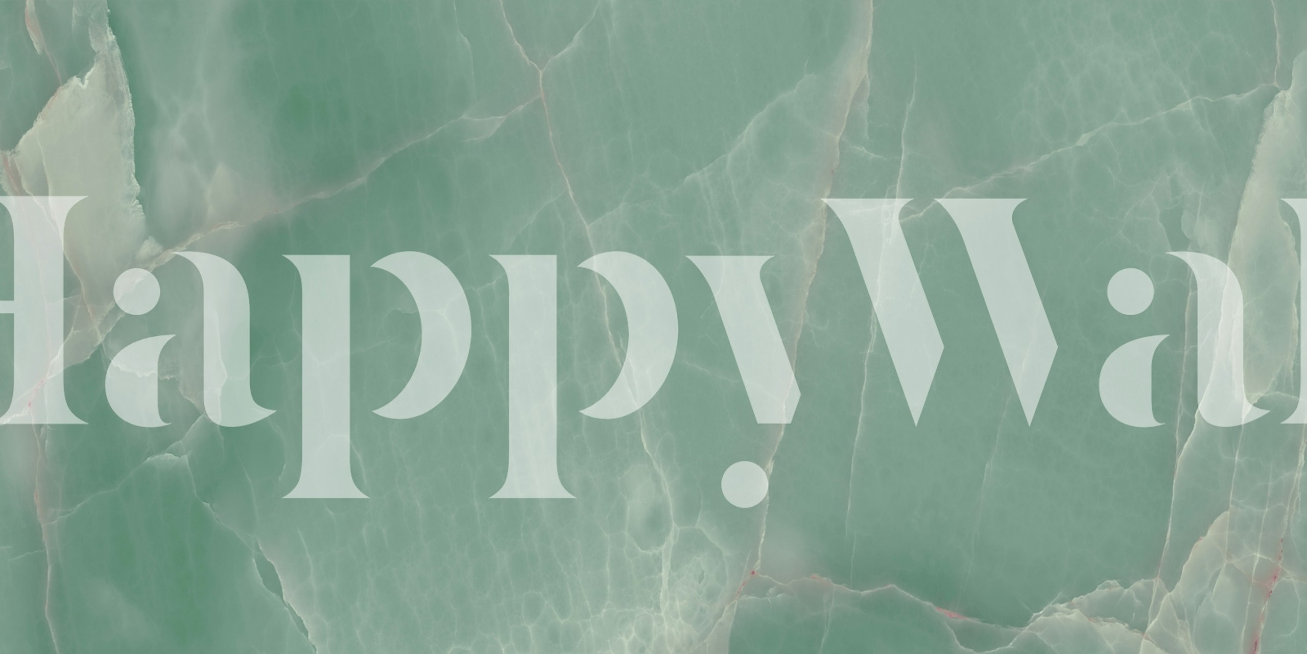 Mint Green Onyx Marble behang in een kamer