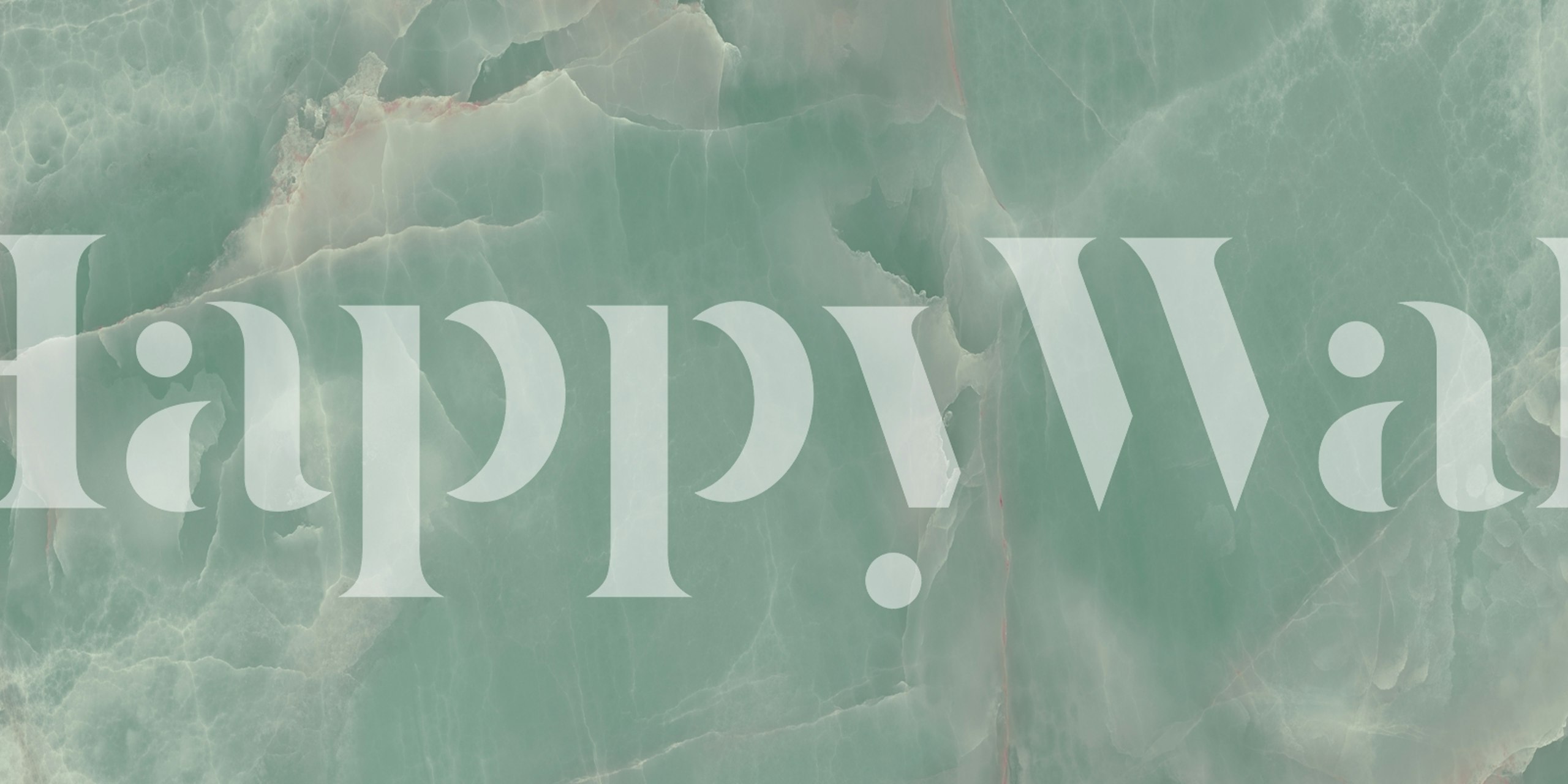 Green marble effect wallpaper with soft patterns and textures