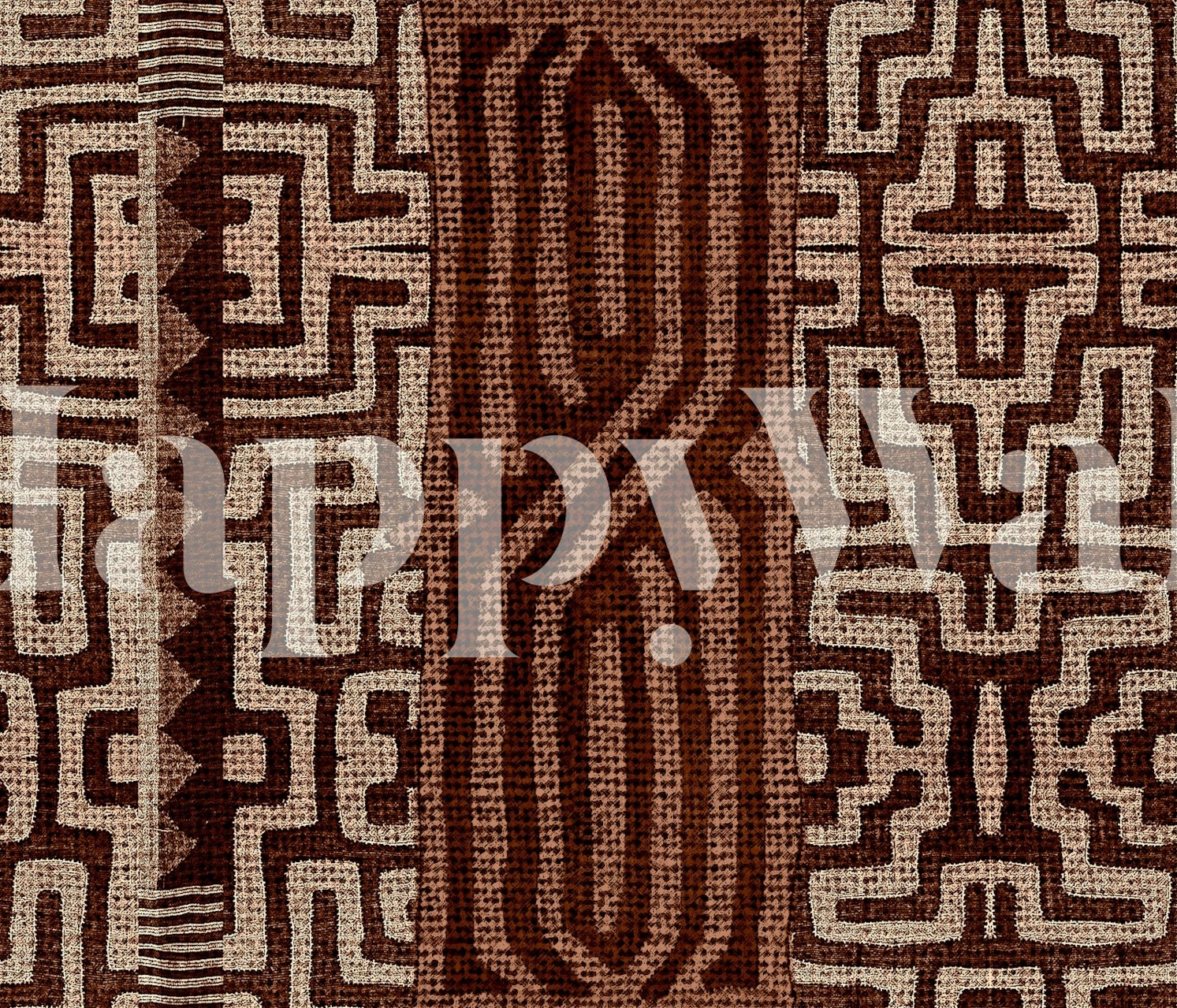 Bakuba Brown tapetdesign i et rom