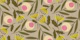 Mid Century Flowers - Retro Grey Pink Olive