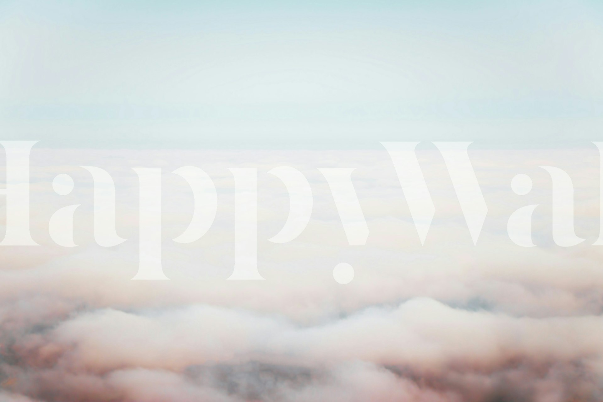 Papel tapiz Clouds Dreamy Heaven en una habitación