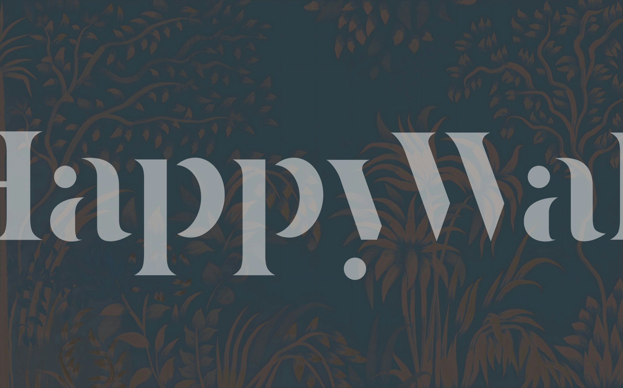 Dark Botanical Jungle wallpaper design