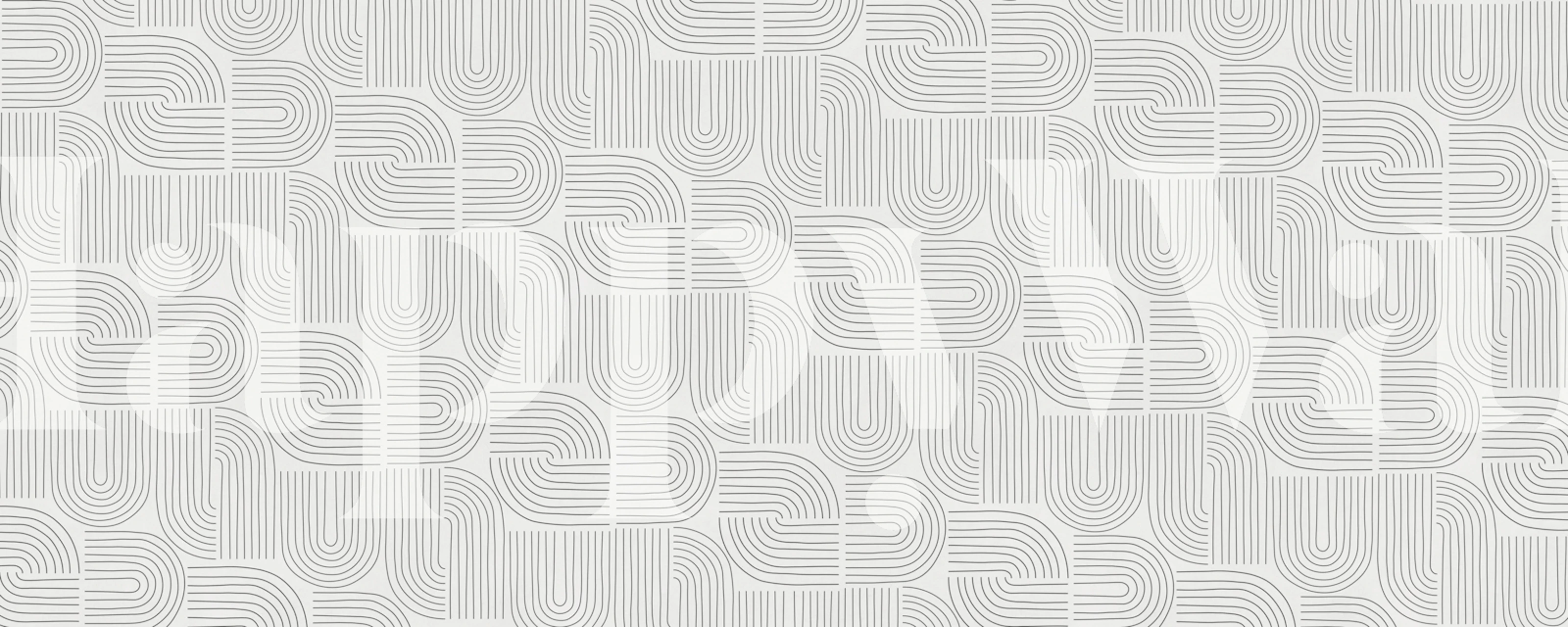 Modern Line Art Maze Tapete in einem Raum