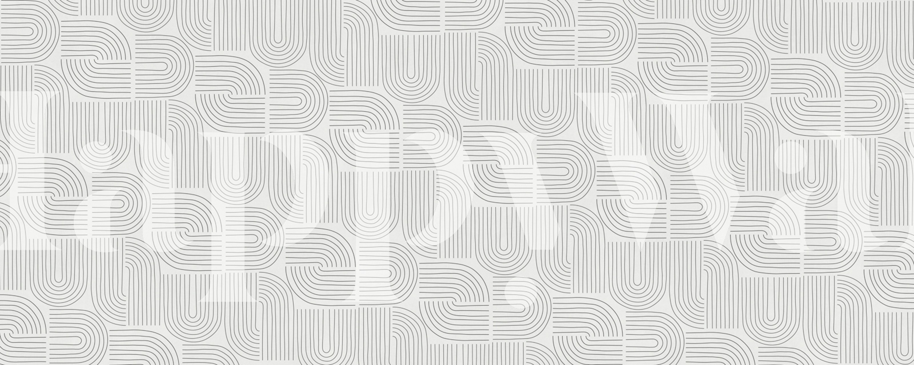 Modern Line Art Maze behang in een kamer