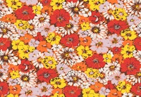 Deck Chair retro flowers bold ταπετσαρία