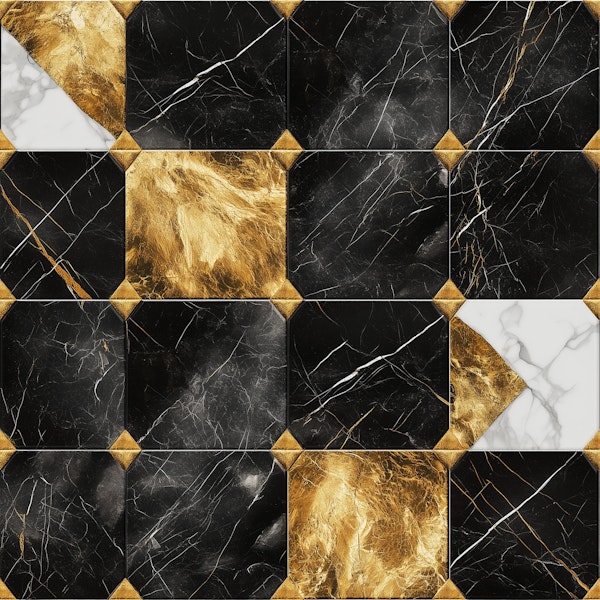 Golden Marble Elegance