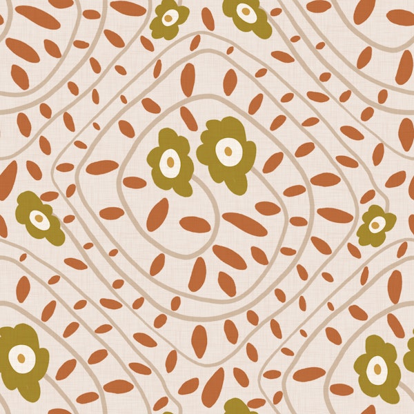 Bohemian leafy twirl