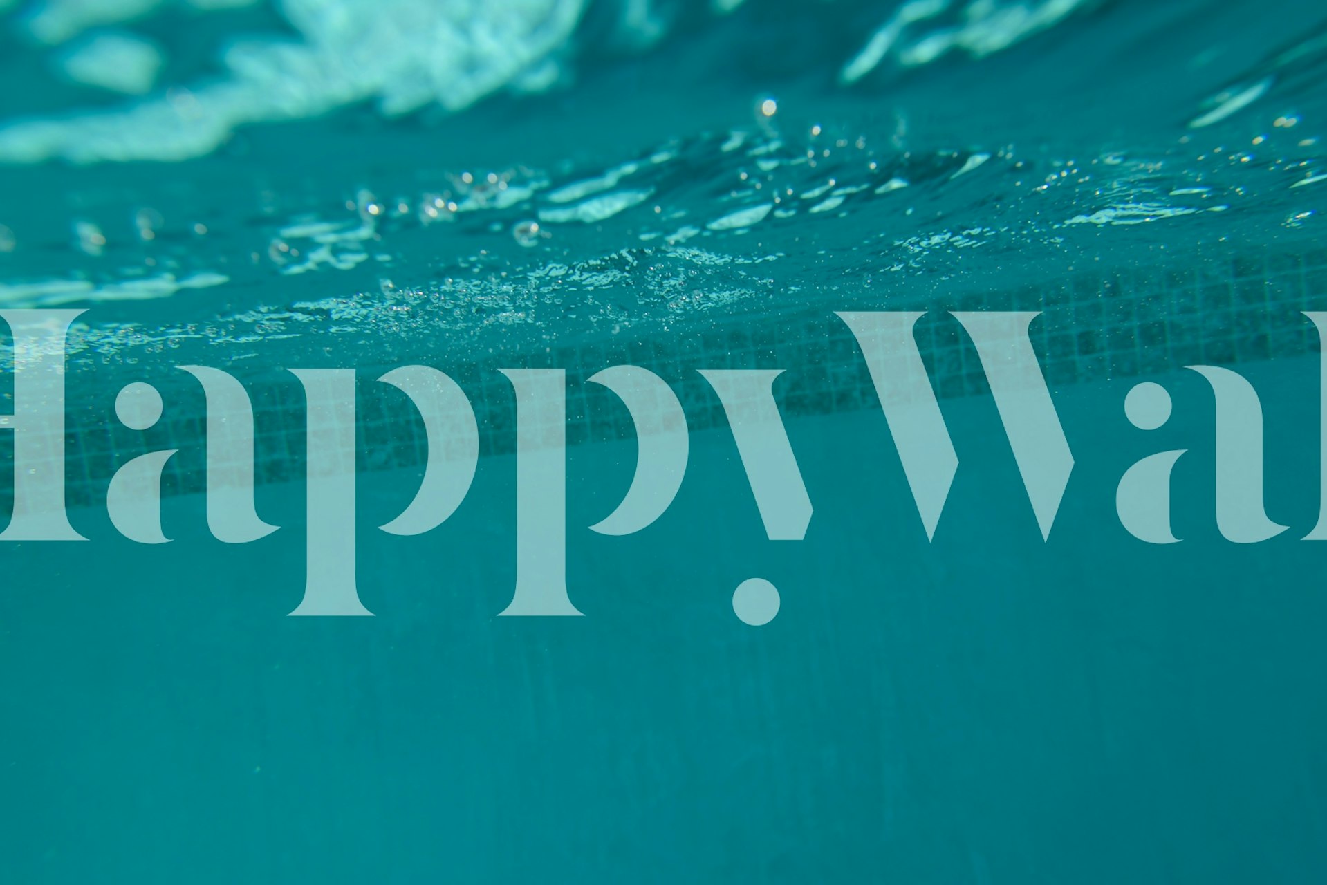 carta da parati Underwater Pool Glam 2 in una stanza