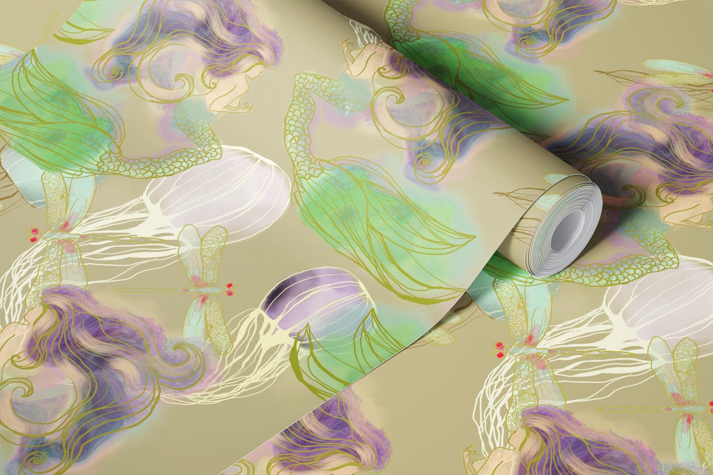 Mystical Mermaid Whispers wallpaper roll