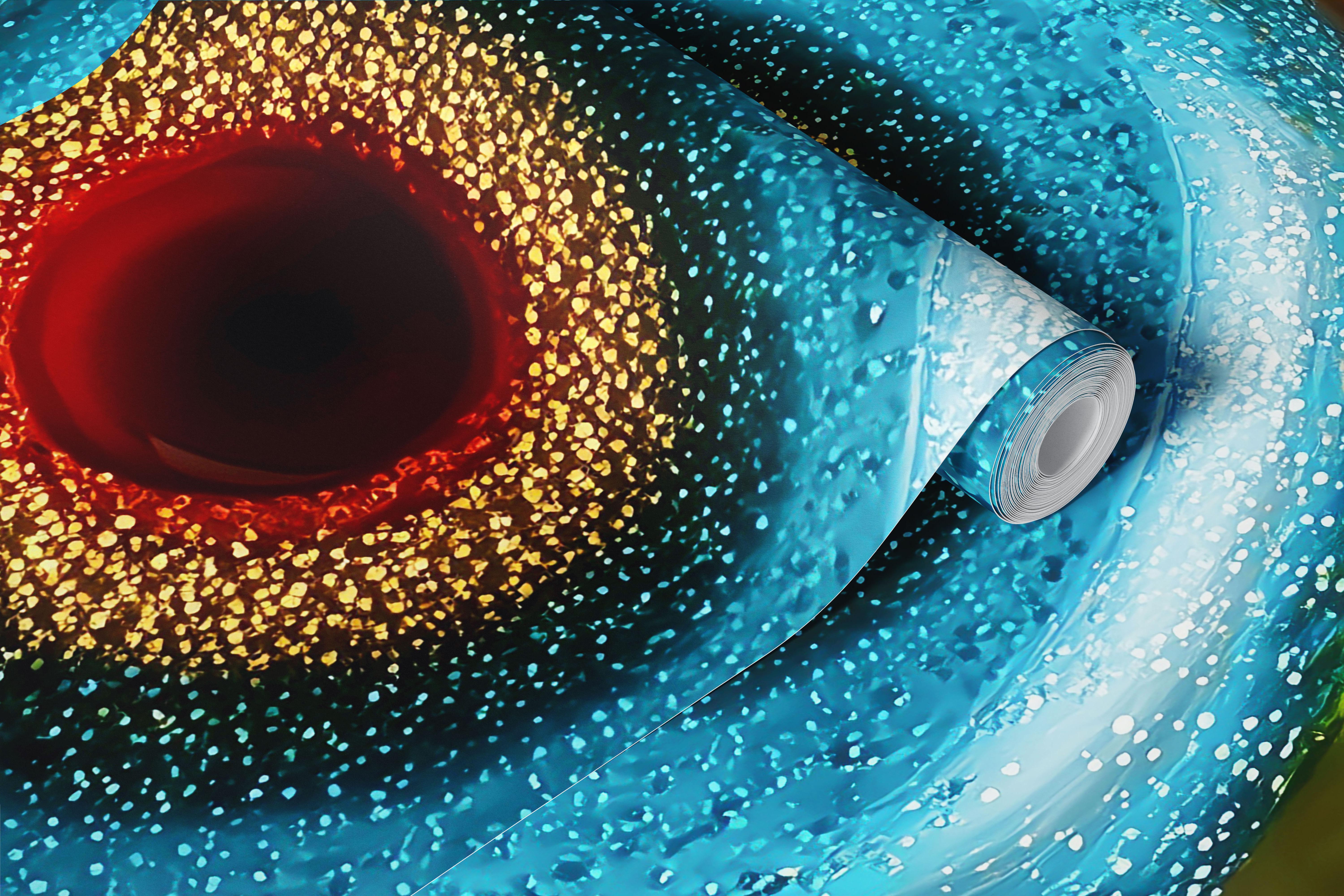 Vibrant glass orbs wallpaper design