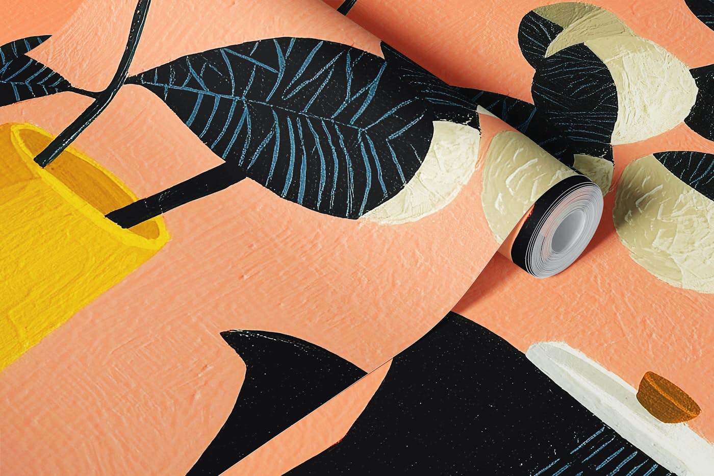 Cozy Morning Table Scene wallpaper roll