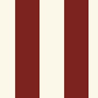 Deep Cherry red and off white awning stripe tapet