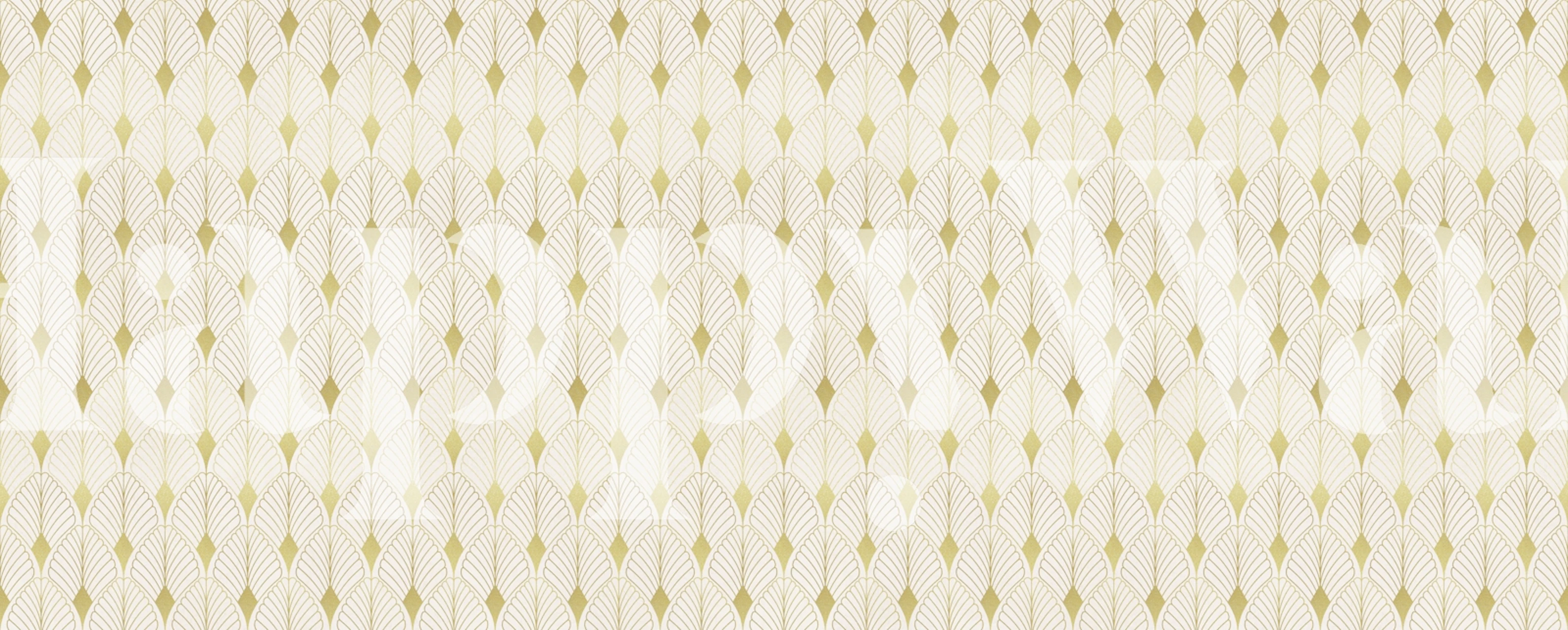 Gold leaf retro pattern on a light background wallpaper