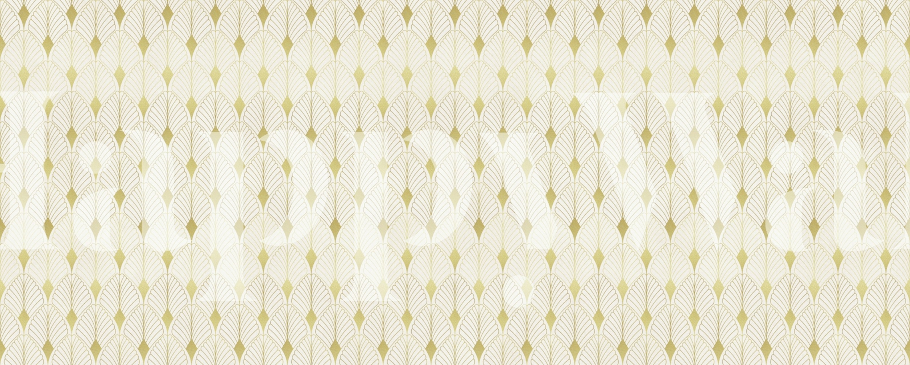 Retro Gold Leaf wallpaper in einem stilvollen Raum