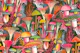 Magical mushroom forest dark