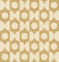 Mustard Circle and Ogee papel pintado