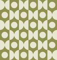Olive Circles and Ogees tapete