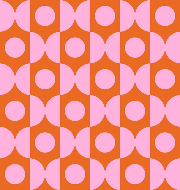 Orange - Pink Circles and Ogees