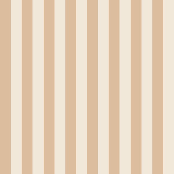 Teddy Brown and Soft Beige Stripes - Medium