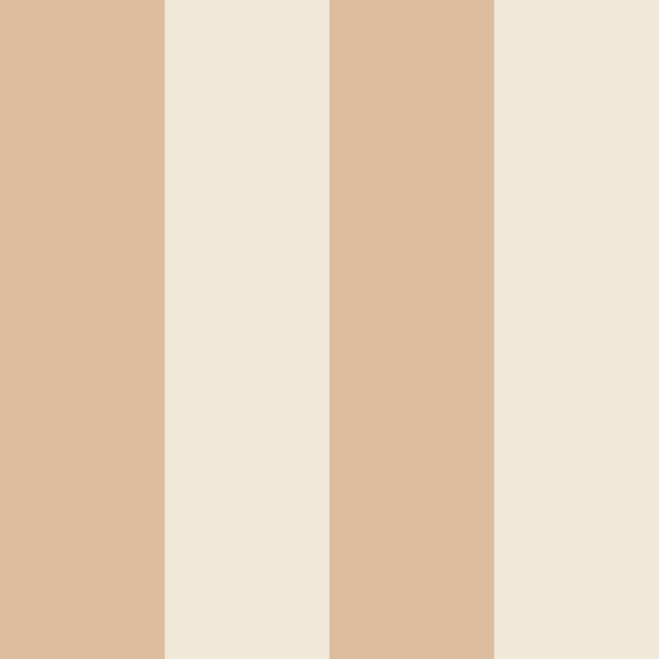 Teddy Brown and Soft Beige Stripes - Wide